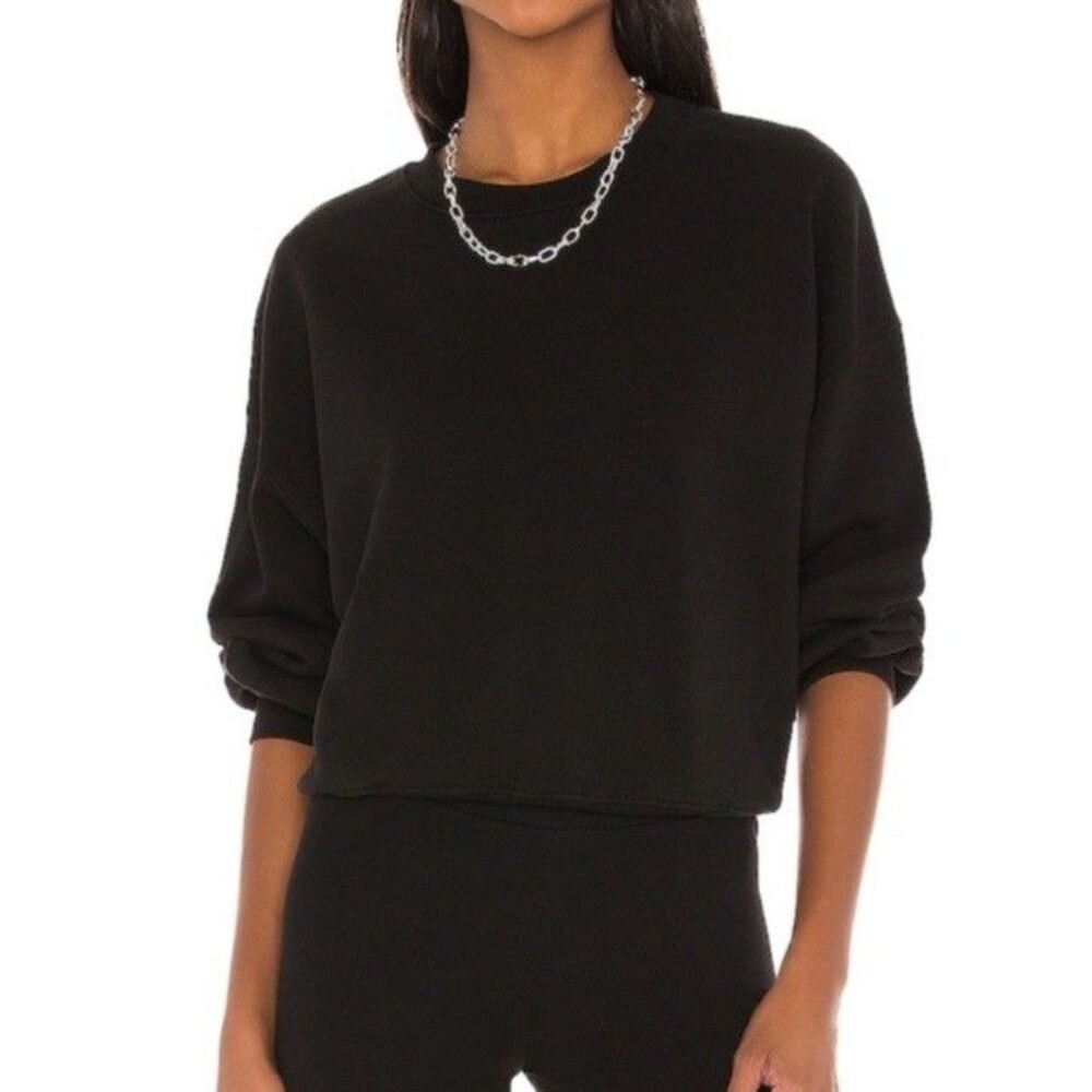 Agolde Women’s Balloon Sleeved Sweatshirt Crewneck Oversized Sz M Made In USA